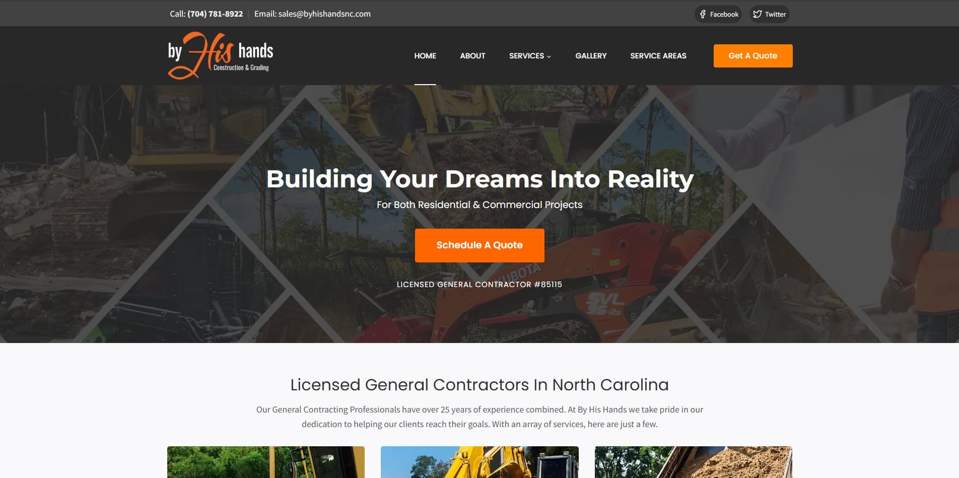 By His Hands website